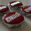 original.jpeg 4 pcs (Set) 60mm - 2.36inch Red & Silver BBS Wheel Center Hub Caps