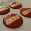 original.jpeg 4 pcs (Set) 65mm - 2.56inch Red & Gold BBS Wheel Center Hub Caps Stickers