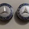 original.jpeg 4 pcs (Set) 75mm - 2.95inch Silver & Blue Mercedes Benz Wheel Center Hub Caps