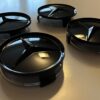 4 pcs (Set) 75mm - 2.95inch Full Black Glossy Mercedes Benz Wheel Center Hub Caps