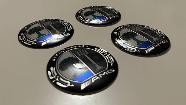 4 pcs (Set) 65mm - 2.56inch AMG Affalterbach Wheel Center Hub Caps Stickers