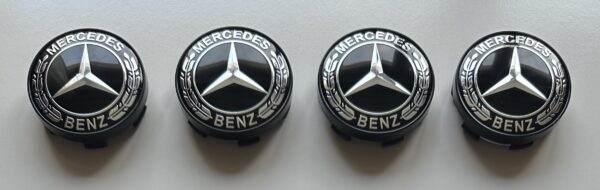 original.jpeg 4 pcs (Set) 60mm - 2.36inch Black Mercedes Benz Wheel Center Hub Caps