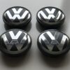 original.jpeg 4 pcs (Set) 70mm - 2.75inch Black Volkswagen Wheel Center Hub Caps for Touareg