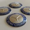 original.jpeg 4 pcs (Set) 65mm - 2.56inch Silver & Blue Mercedes Benz Wheel Center Hub Caps Stickers