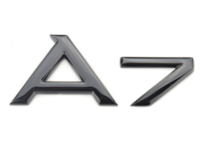 original.png 1 pcs Glossy Black Audi A7 Emblem Sticker