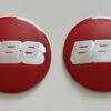 original.jpeg 4 pcs (Set) 70mm - 2.75inch Red & Silver BBS Wheel Center Hub Caps Stickers