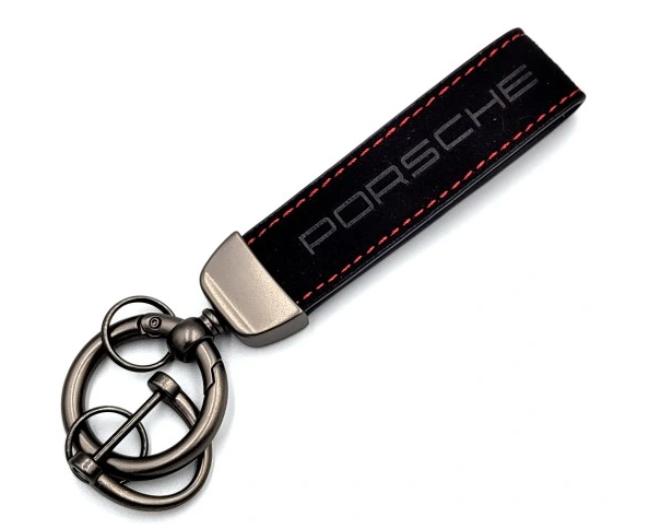original.jpeg 1 pcs High Quality Alcantara Porsche Keychain