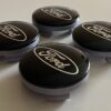 4 pcs (Set) 54mm - 2.13inch Black Ford Wheel Center Hub Caps