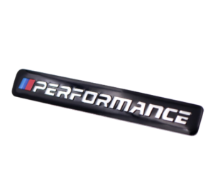 original.png 1 pcs Black BMW Performance Emblem Sticker Metal