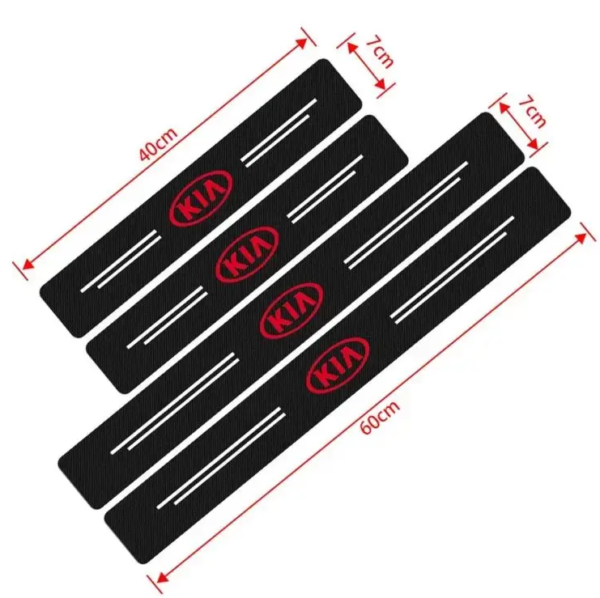 original.png 4 pcs Carbon Fiber Car Door Sill Scuff Protector Set for Kia - Anti-Scratch Strip