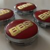 original.jpeg 4 pcs (Set) 60mm - 2.36inch Red & Gold BBS Wheel Center Hub Caps