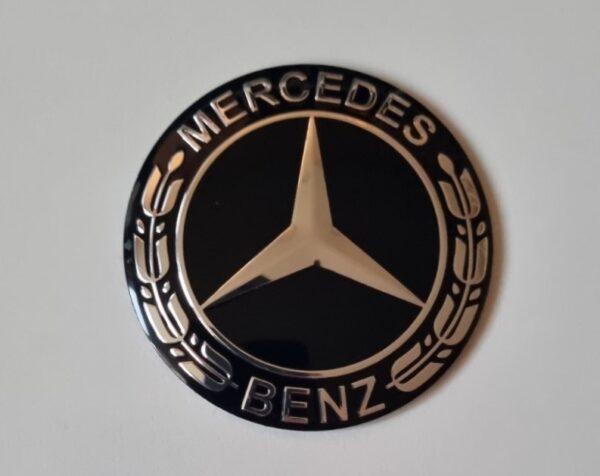 original.jpeg 4 pcs (Set) 56mm - 2.20inch Black Mercedes Benz Wheel Center Hub Caps Stickers