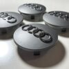 original.jpeg 4 pcs (Set) 68mm - 2.68inch Matte Gray Audi Wheel Center Hub Caps (8D0601170)