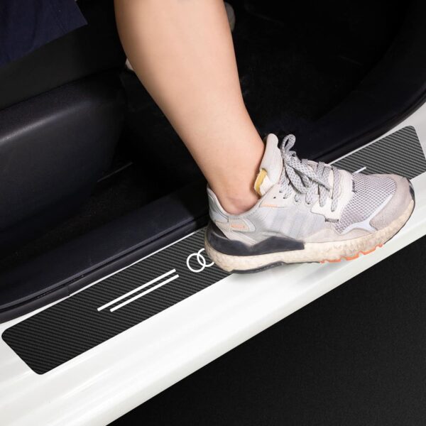 original.jpeg 4 pcs Carbon Fiber Car Door Sill Scuff Protector Set for Audi - Anti-Scratch Strip