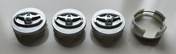 original.jpeg 4 pcs (Set) 62mm - 2.44inch Silver Toyota Wheel Center Hub Caps