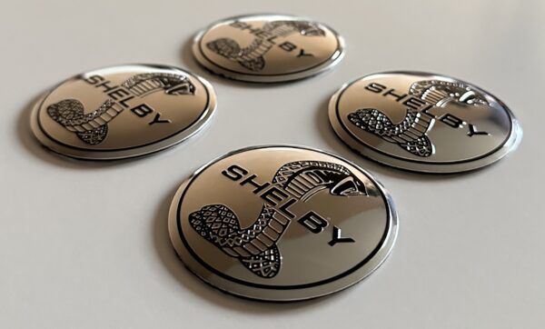 original.jpeg 4 pcs (Set) 56mm - 2.20inch Silver Shelby Wheel Center Hub Caps Stickers