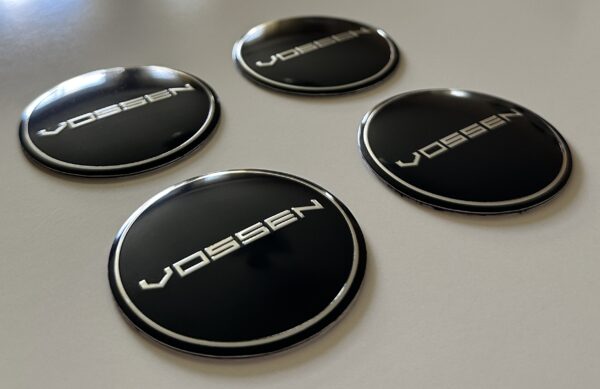 original.jpeg 4 pcs (Set) 56mm - 2.20inch Black Vossen Wheel Center Hub Caps Stickers
