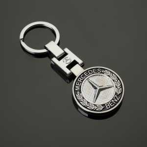 original.png 1 pcs High Quality Silver Mercedes Benz Metal Keychain