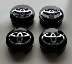 4 pcs (Set) 62mm - 2.44inch Black Toyota Wheel Center Hub Caps