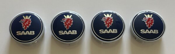 original.jpeg 4 pcs (Set) 63mm - 2.48inch Dark Blue SAAB Wheel Center Hub Caps