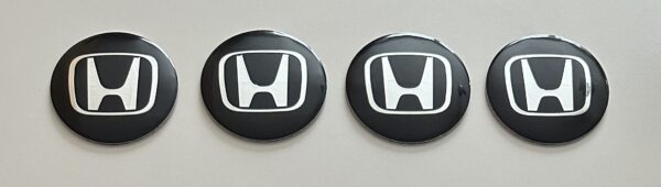 original.jpeg 4 pcs (Set) 56mm - 2.20inch Black Honda Wheel Center Hub Caps Stickers