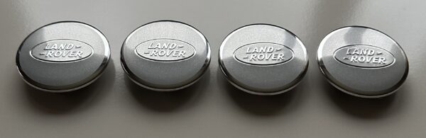 original.jpeg 4 pcs (Set) 63mm - 2.48inch Silver Land Rover Wheel Center Hub Caps