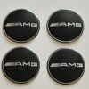 original.jpeg 4 pcs (Set) 65mm - 2.56inch Black AMG Wheel Center Hub Caps Stickers