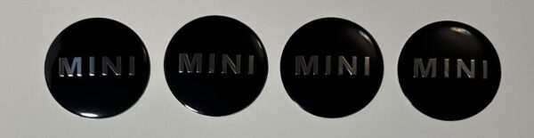 original.jpeg 4 pcs (Set) 56mm - 2.20inch Black Mini Cooper Wheel Center Hub Caps Stickers