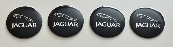 original.jpeg 4 pcs (Set) 56mm - 2.20inch Black Jaguar Wheel Center Hub Caps Stickers