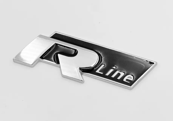 original.png 1 pcs Black Volkswagen R Line Metal Emblem Sticker
