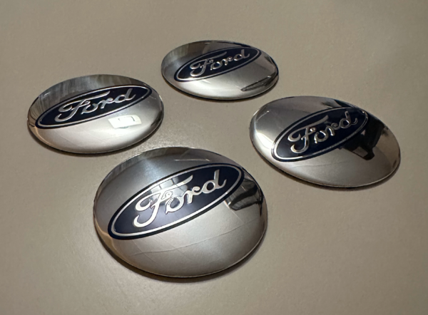 original.png 4 pcs (Set) 56mm - 2.20inch Silver Ford Wheel Center Hub Caps Stickers