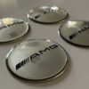 original.jpeg 4 pcs (Set) 65mm - 2.56inch Silver AMG Wheel Center Hub Caps Stickers