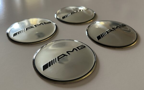 original.jpeg 4 pcs (Set) 65mm - 2.56inch Silver AMG Wheel Center Hub Caps Stickers