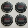 4 pcs (Set) 65mm - 2.56inch Black Subaru STI Wheel Center Hub Caps Stickers