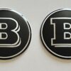 original.jpeg 4 pcs (Set) 65mm - 2.56inch Black BRABUS Wheel Center Hub Caps Stickers