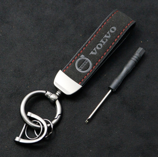 original.png 1 pcs High Quality Alcantara Volvo Keychain