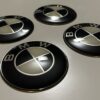 original.jpeg 4 pcs (Set) 65mm - 2.56inch Black & White BMW Wheel Center Hub Caps Stickers