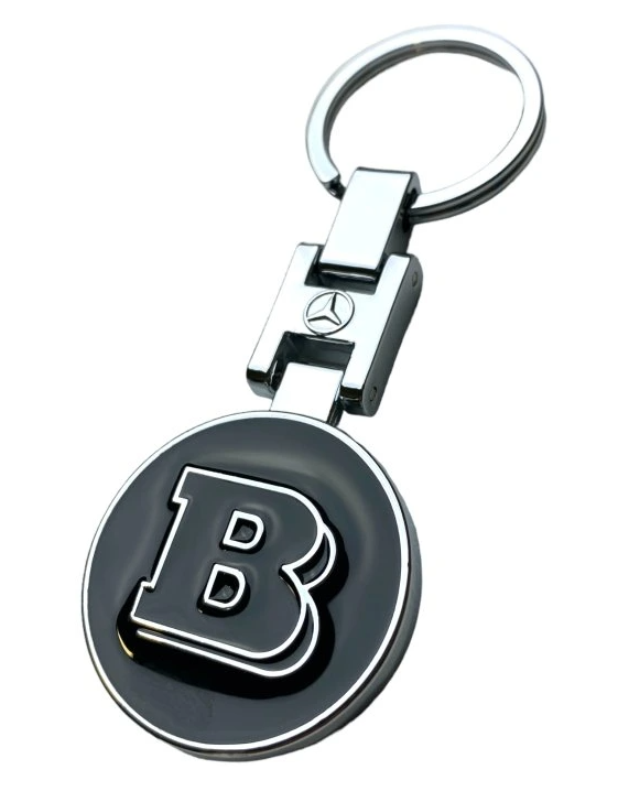 original.png 1 pcs High Quality Black Brabus Metal Keychain