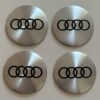 original.jpeg 4 pcs (Set) 56mm - 2.20inch Matte Silver Audi Wheel Center Hub Caps Stickers