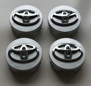 4 pcs (Set) 62mm - 2.44inch Silver Toyota Wheel Center Hub Caps