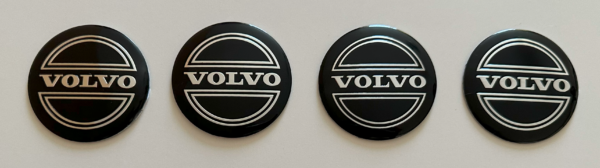 original.png 4 pcs (Set) 56mm - 2.20inch Black Volvo Wheel Center Hub Caps Stickers
