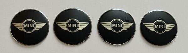 original.jpeg 4 pcs (Set) 65mm - 2.56inch Black Mini Cooper Wheel Center Hub Caps Stickers