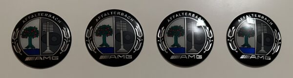 4 pcs (Set) 65mm - 2.56inch AMG Affalterbach Wheel Center Hub Caps Stickers