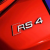 original.png 1 pcs Silver Audi RS4 Metal Emblem Sticker