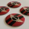 original.jpeg 4 pcs (Set) 50mm - 1.97inch Black & Red Mini Cooper Wheel Center Hub Caps Stickers (1)