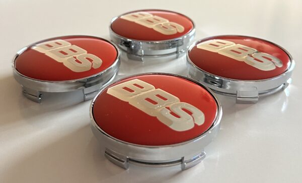 original.jpeg 4 pcs (Set) 60mm - 2.36inch Red & Silver BBS Wheel Center Hub Caps