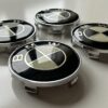 original.jpeg 4 pcs (Set) 68mm - 2.68inch Black & White BMW Wheel Center Hub Caps