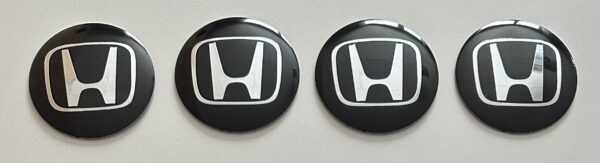 original.jpeg 4 pcs (Set) 65mm - 2.56inch Black Honda Wheel Center Hub Caps Stickers