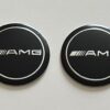 original.jpeg 4 pcs (Set) 56mm - 2.20inch Black AMG Wheel Center Hub Caps Stickers