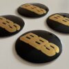 original.jpeg 4 pcs (Set) 56mm - 2.20inch Black & Gold BBS Wheel Center Hub Caps Stickers